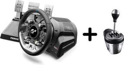 Thrustmaster T-GT II Lenkrad + 3 Pedale + TH8A Shifter   Ohne Standfuß   PS5/PS4