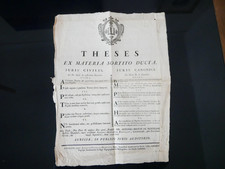 Droit civil et canonique - Placard - 1758 - Vieux papiers, document, manuscrit