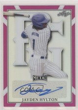 2021 Leaf Perfect Game All-American Classic Metal 9/20 Jayden Hylton Auto 01x1