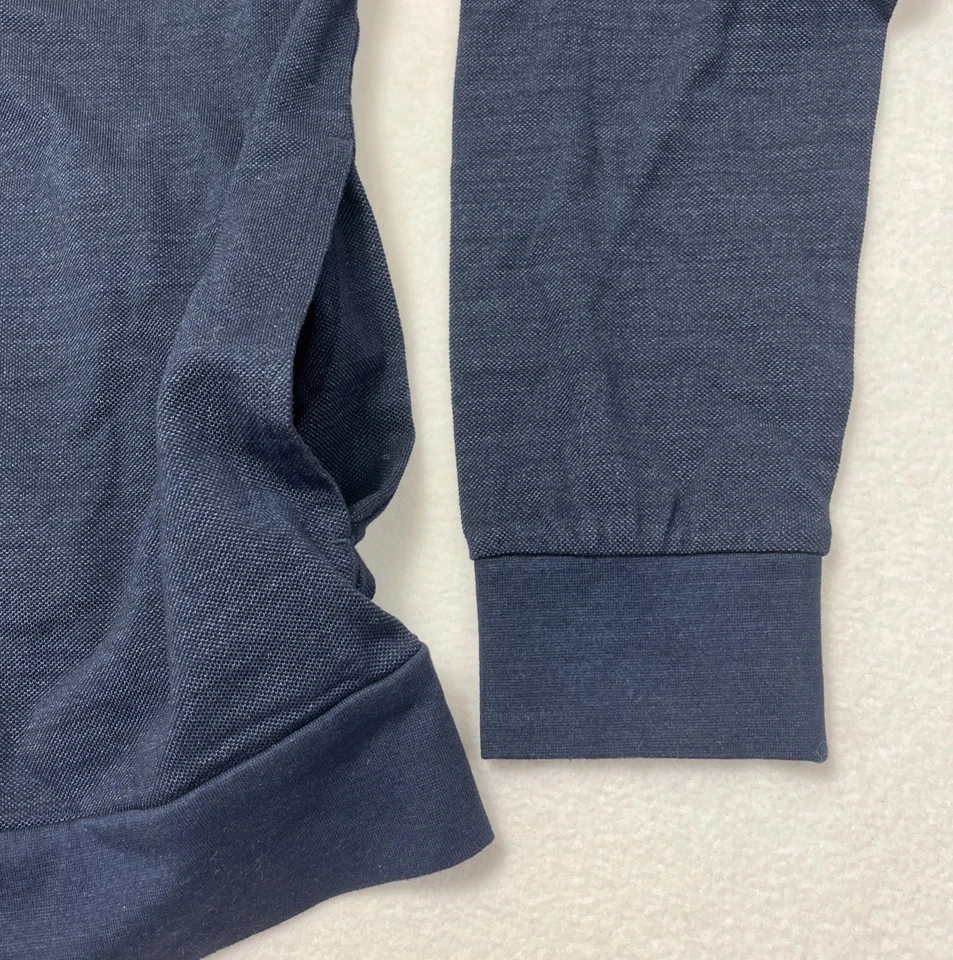 Fred Perry Mens Navy Blue V Neck Button Up Cardigan Side Pockets Size Medium NWT - Image 4 of 4