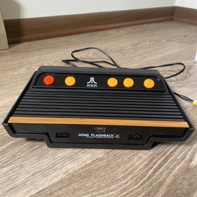 Atari Flashback 4 Classic Console 2 Wireless Controllers 75 Games w Box & Poster
