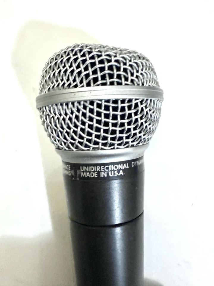 Vintage Shure SM58 Microphone Dynamic Unidirectional Mic 1980s Tested Working VG - Image 3 of 4