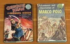 Lot of 2 World Landmark Books, Genghis Khan & Marco Polo