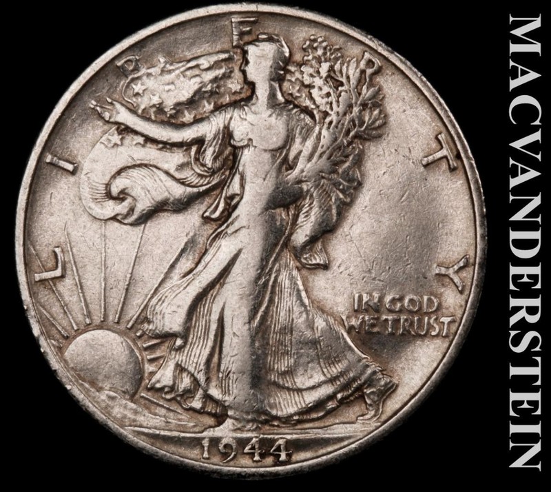 1944-S Walking Liberty Half- Silver- Scarce Better Date- No Reserve #L6940