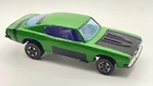 Vintage 1968 Hotwheel Redline Green Kid painted Barracuda, purple interior