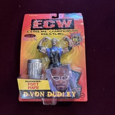 ECW D-Von Dudley Wrestling Action Figure 1999 feat. Pivot Punch Action box bent