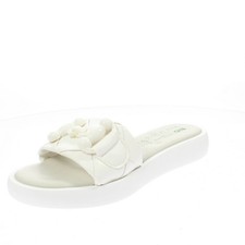 Bio Ciabatte In Sintetico Con Plateau Bianco - Taglia 39 Scarpe Donna Ciabatte