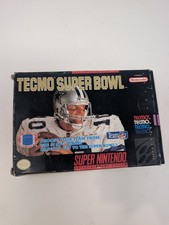 Tecmo Super Bowl SNES 1993 CIB Nintendo Football Game SNS-T7-USA Gray