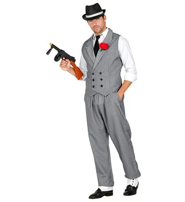 Widmann Gangster (Vest, Pants, Tie) (M) Grey - Imagen 1 de 4