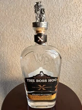 WhistlePig Boss Hog x the Commandments Unrinsed Rye Whiskey Empty Bottle