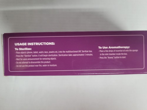 STÉRILISATEUR UV-C MULTIFONCTIONNEL & STÉRILISATEUR UVC profond portable et aromathérapie - Photo 4/8
