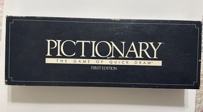 Pictionary First Edition 1985 #100 Board Game Of Quick Draw Original