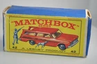 LESNEY MATCHBOX 1-75 SERIES - GENUINE / ORIGINAL BOX ONLY FOR STUDEBAKER  #42