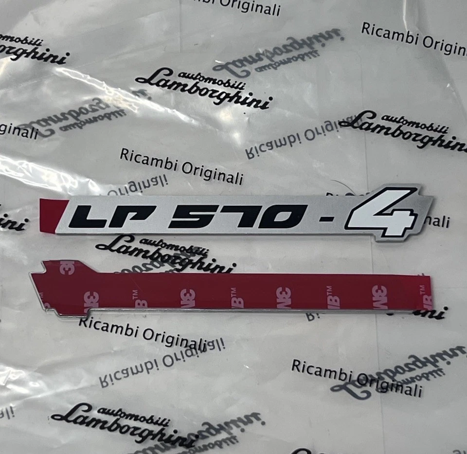 Juego de insignias adhesivas decorativas Lamborghini Gallardo LP570-4 403854499 Foto 3 de 3