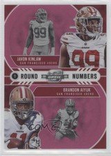 2020 Panini Contenders Optic Pink Prizm 59/75 Brandon Aiyuk Javon Kinlaw 16wc