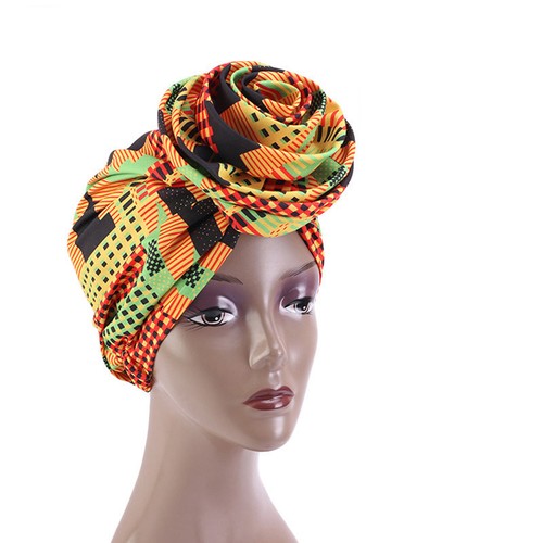 Große Blume Turban afrikanische Haube muslimische Frauen Hijab Mütze Kappe Mützen Haarausfall - Bild 28 von 28