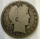 1900-P Barber Half Dollar $0.50 piece