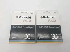 2x Polaroid PoGo 2x3" ZINK Photo Paper 30 Sheets Each - New