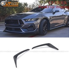 Front Bumper Spoiler Fins Canards Strip Trim For Ford Mustang S650 2024-2025 Front Bumper Spoiler Fins Canards Strip Trim For Ford Mustang S650 2024-2025