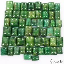 Natural 1000 Ct Certified Brazilian Green Emerald Rectangular Cabochon Gemstones