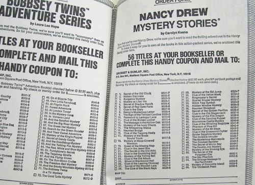 Nancy Drew Ghost of Blackwood Hall Book 1979 Print #25 Hardcover White Multi II - Picture 2 of 4