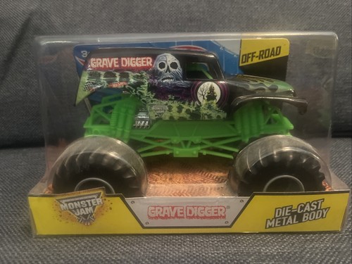 Camions en métal moulé sous pression Hot Wheels Monster Jam Grave Digger & Cleatus Fox Sports - Photo 2/13