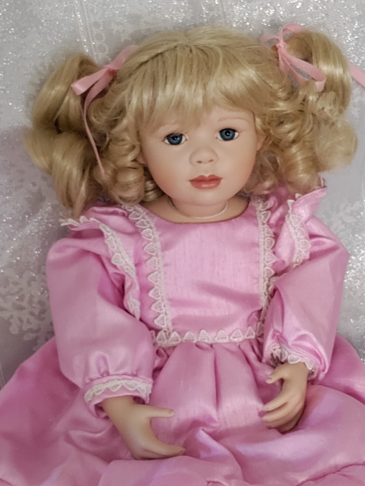 RARE. "MILLICENT" By Christine Orange Elite Dolls. 15" Porcelain Doll