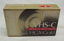 MAXELL VHS-C TC-30 HGX-Gold Camcorder Blank Tape Premium High Grade Sealed NEW