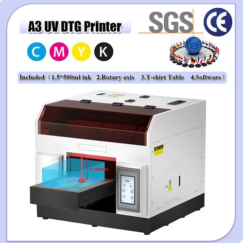 A3 UV Printer R1390 Flat Inkjet DTG Printer For Metal Glass 3D Embossed EU Stock - Bild 1 von 12