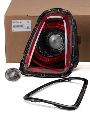 Genuine Mini R56 LCI Smoked Rear Lights - 63212320380 Black Line - Picture 10 of 10