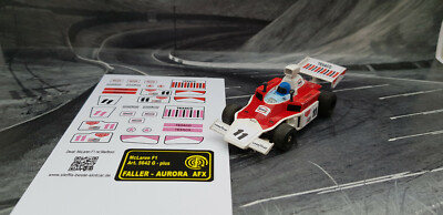 Faller AMS AURORA AFX G-Plus McLaren F1 #5642 rot&pink ''Version 1'' Repro Sticker