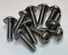 (10) M4-0.70x14mm Torx Flange Head Screw Bolts Stainless Steel NON-MAGNT(24M63)