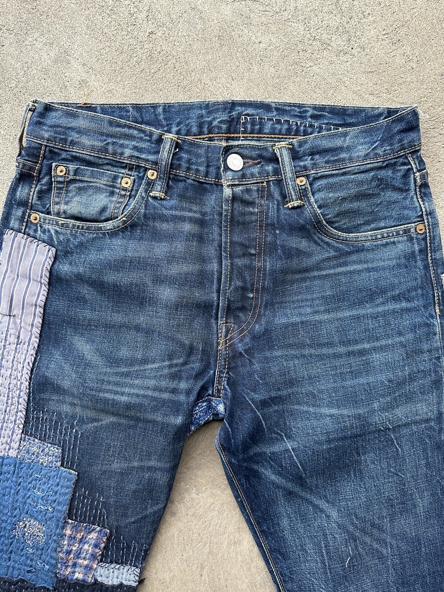 Levi’s 501 襤褸　刺し子　リーバイス　セルビッチデニム　BORO Levi's 501 襤褸 刺し子 リーバイス セルビッチデニム BORO