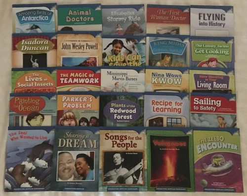 Set of 25 Books 4th Grade 4  Leveled Readers Homeschool Home School Lot LikeNew