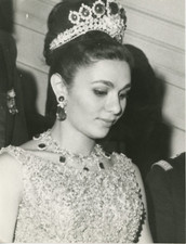 Farah Diba Pahlevi Impératrice d'Iran, 1967 Vintage silver print Tirage a