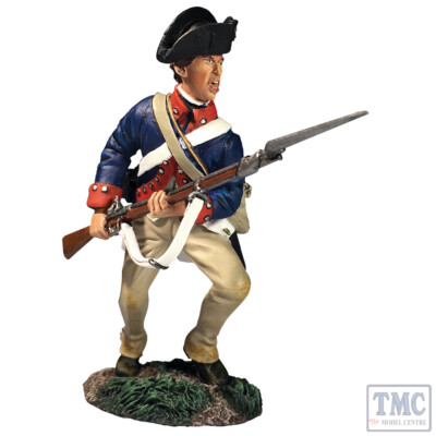 B16052 W.Britain Continental Line Charging No.2 1777-87 Clash of Empires