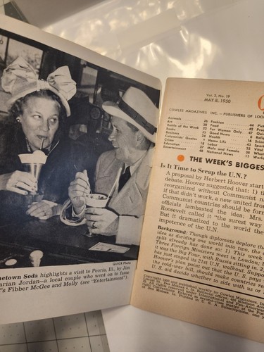 Vintage Quick News Weekly 8. Mai 1950 Band 2 #19 Schauspielerin Rita Hayworth, Kiosk - Bild 3 von 7