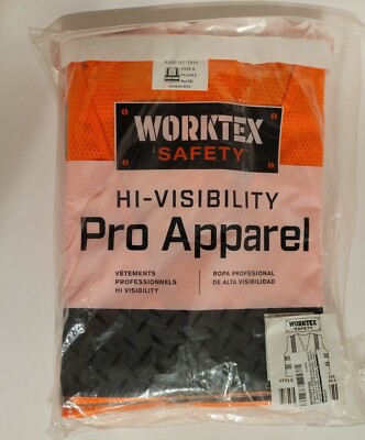 Worktex Safety Standard Class 2 Mesh Safety Vest, Orange, Size XXXL, 5 per Pack