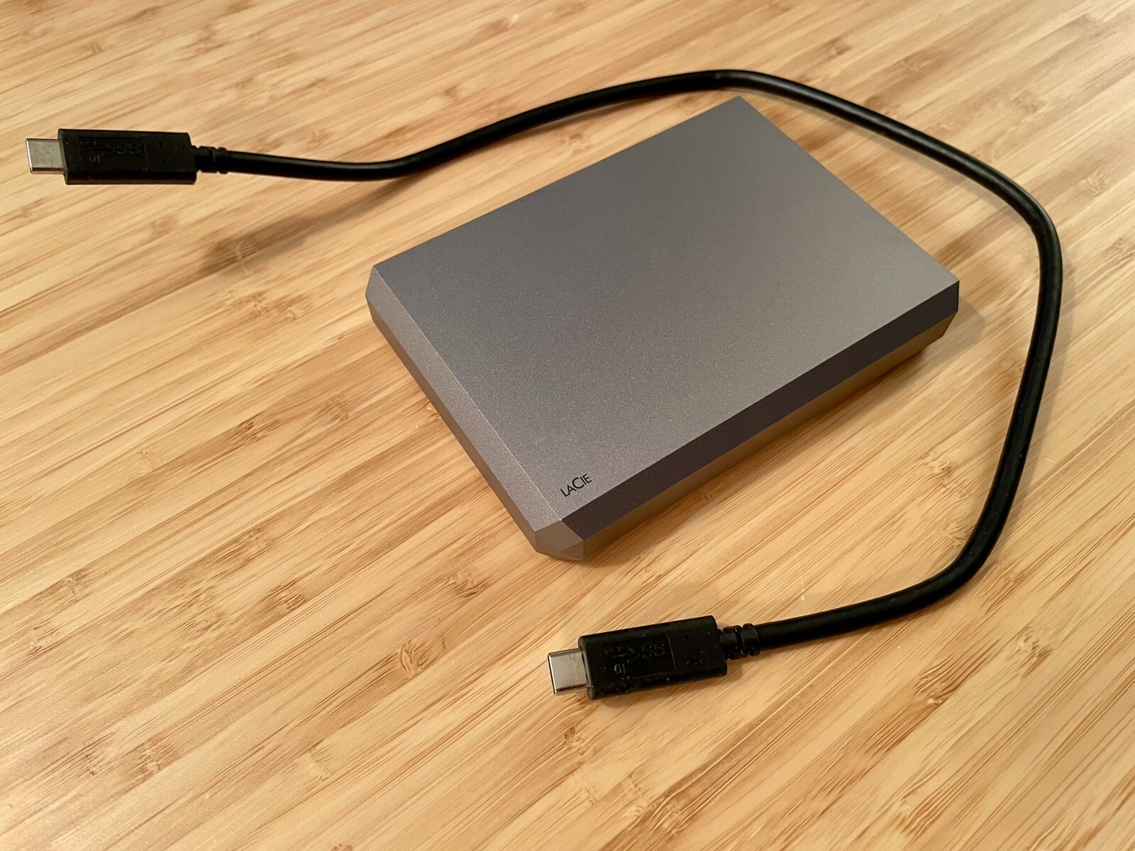 LaCie Mobile Drive 5TB External Hard Drive Portable HDD Space Gray USB-C-image