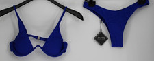 NEW ZAFUL bikini Dark blue Size 6 Removable Pads NWT