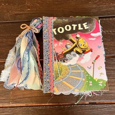 Tootle Little Golden Book Handmade Decorated Junk Journal 4 Signatures