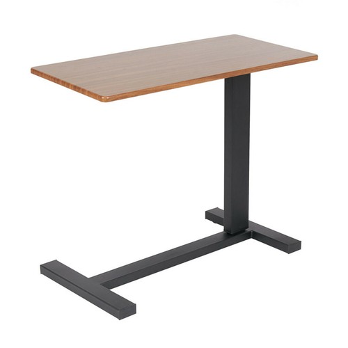 Non Tilt Top Overbed Bedside Table with Auto-Touch Adjustable Height & Wheels - Picture 10 of 12