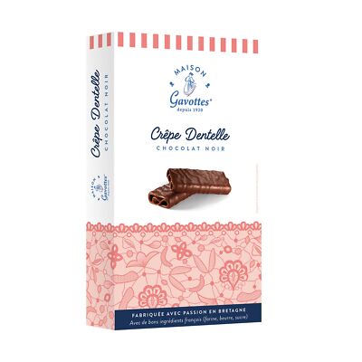 Maison Gavottes - kleine gefüllte Crêpes Dentelles Zarbitterschokolade 3x 100g