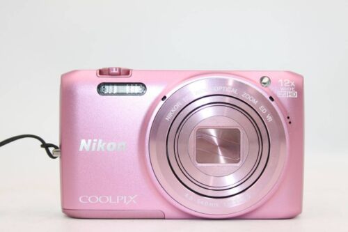 Nikon COOLPIX S6800 Pink Digital Camera 16.0MP 12x Optical Zoom From JAPAN