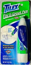 TILEX Tile & Grout Gel Pen Removes Stains 2 oz Dual Tip Clorox Bleach NEW NOS