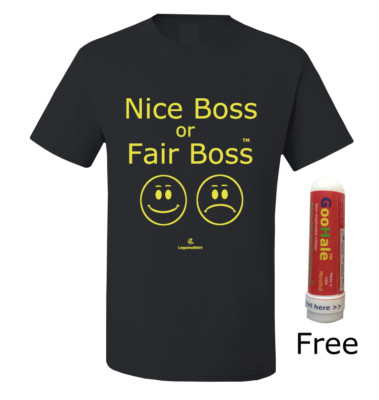 Boss for Men Women T shirt Funny Slogan | Nice Boss Or Fair Boss NEW