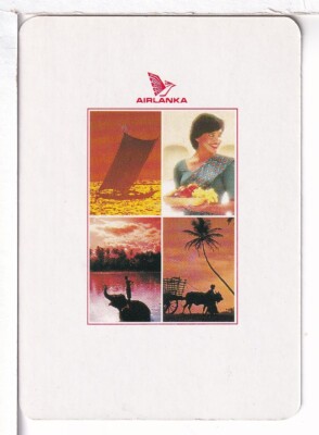 Single Airline Playing Card ''Air Lanka, ALK 103A'' Chan/Mertens #, Stand Wide