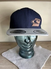 O'Neill Snapback Adjustable Hat Navy Blue Gray Yupoong NEW