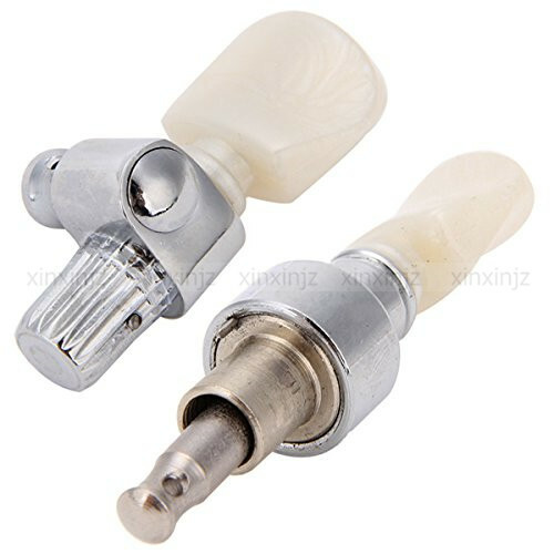 Set of banjo machine head Tuning Tuner Peg / Pearled buttons 5pcs - Picture 6 of 7