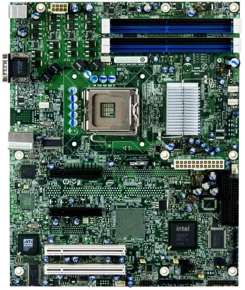 Mainboards Intel S3000AH D52072-208 Socket 775 DDR2 PCI Pci-E ATX 305mm x 244mm - Image 2 of 2